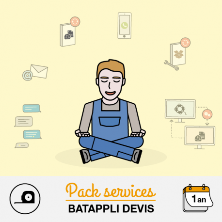 Pack assistance Batappli Devis 12 mois 1 poste