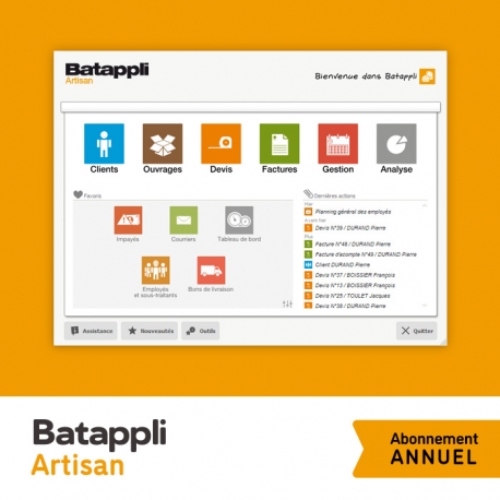 Batappli Artisan Logiciel bâtiment